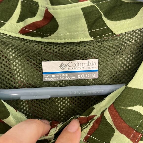 Mens Columbia Utilizer Printed Woven Short Sleeve Shirt Size XXL - Picture 5 of 8